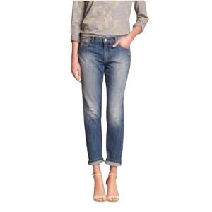 Gap Premium Boyfriend Cuffed Jeans Blue Size 4 / 27 #1827